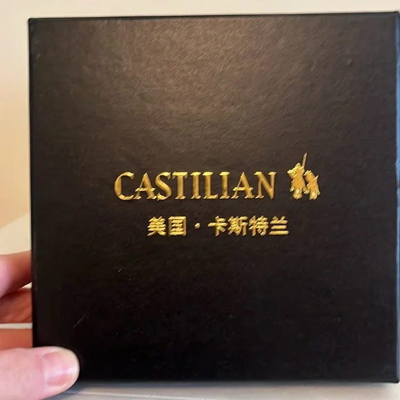 Vintage Cut Crystal Brass Hinged Jewelry Casket Box Vanity  Castilian Imports - Picture 9 of 11